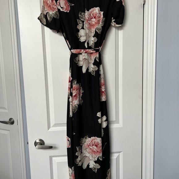 dynamite high low wrap dress size small floral - Picture 8 of 13